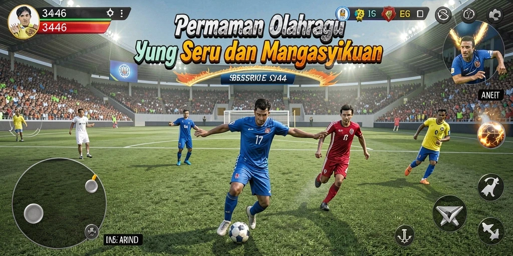 Tampilan gameplay menantang dan menyenangkan dalam 3446.