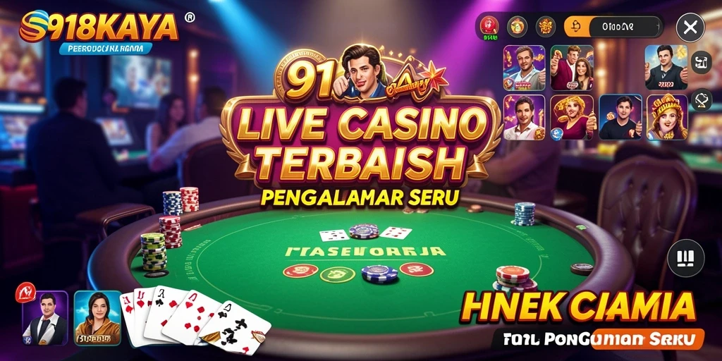 Tampilan gameplay Live Casino yang menarik dan interaktif di 918KAYA.