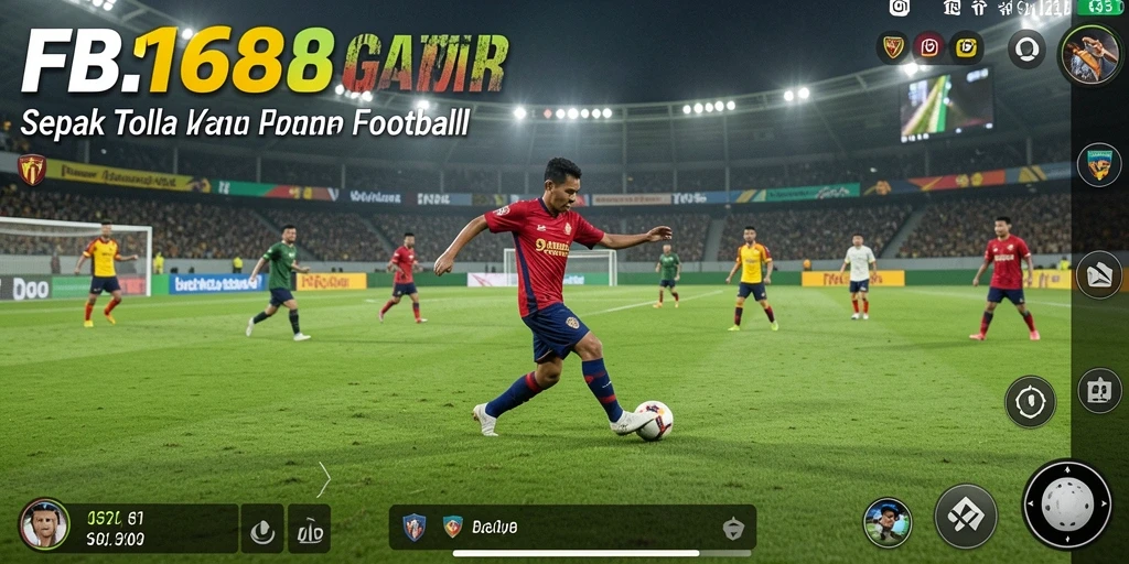 Tampilkan aksi seru di lapangan Football di FB168.