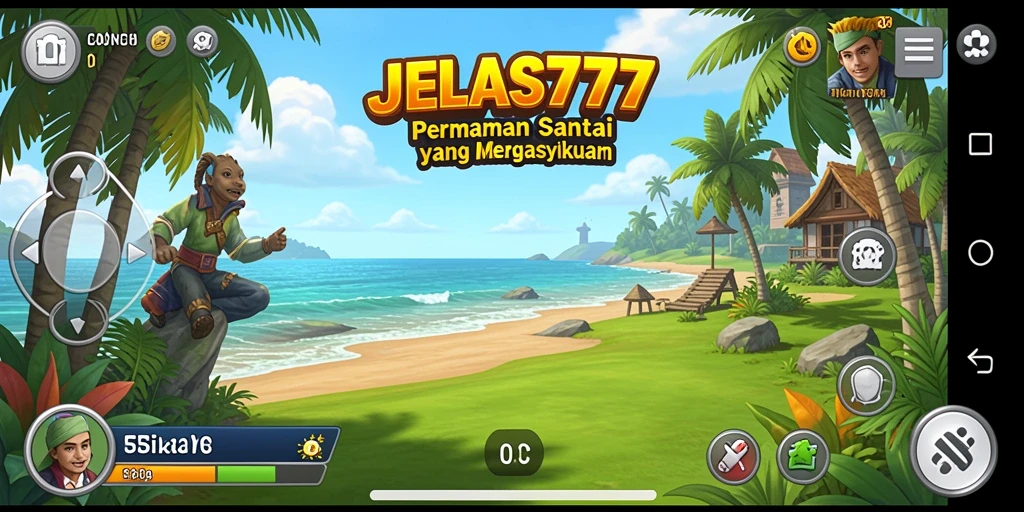 Tampilan gameplay JELAS777 yang ceria dan penuh tantangan.