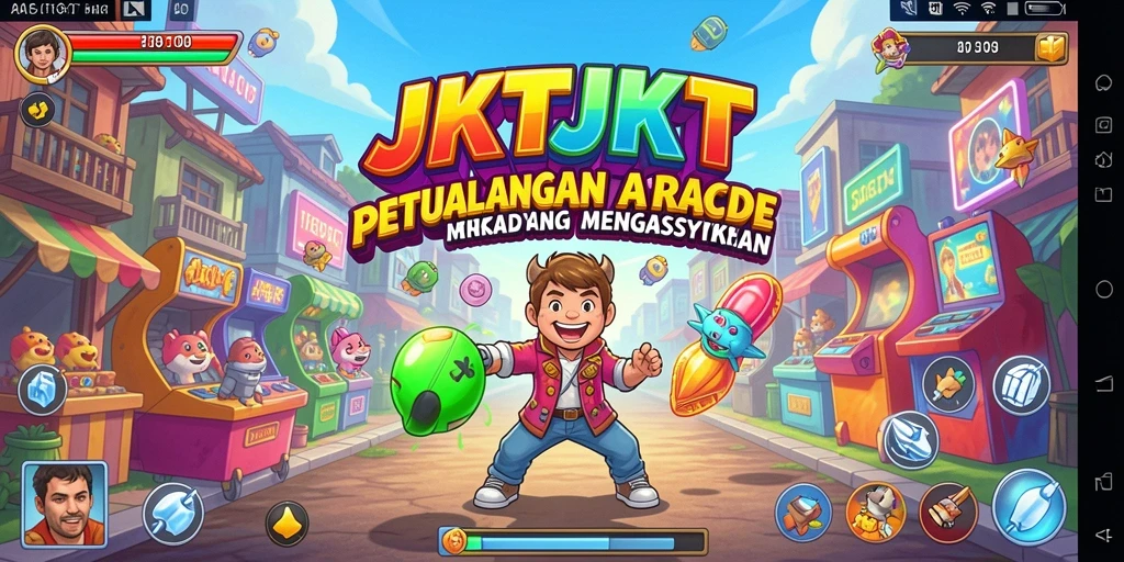 Gameplay JKTJKT yang seru dan penuh warna.