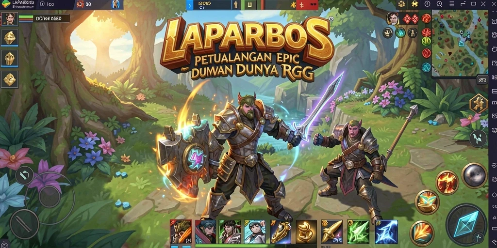 Gameplay seru LAPARBOS dengan aksi RPG yang menegangkan.