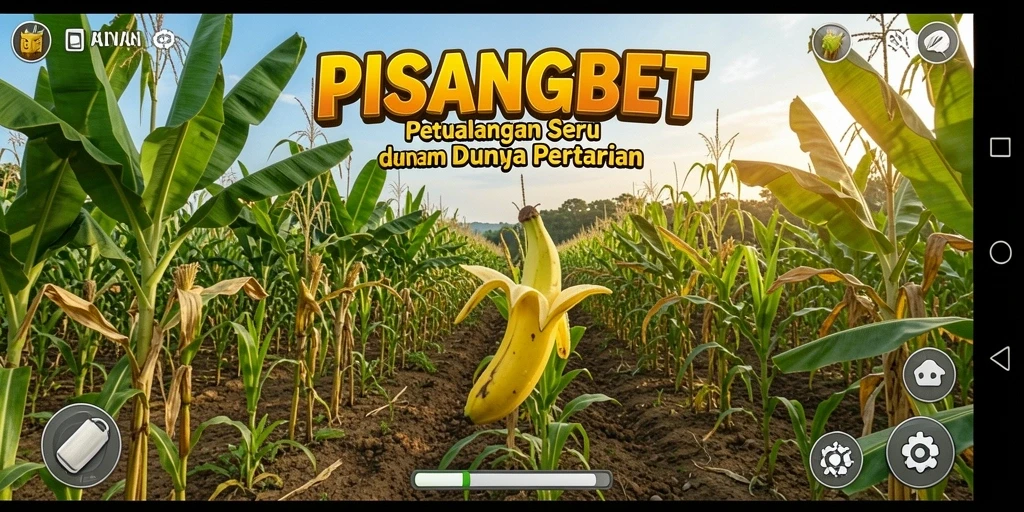 Tampilan gameplay PISANGBET menunjukkan kebun yang hijau dan hewan yang sehat.