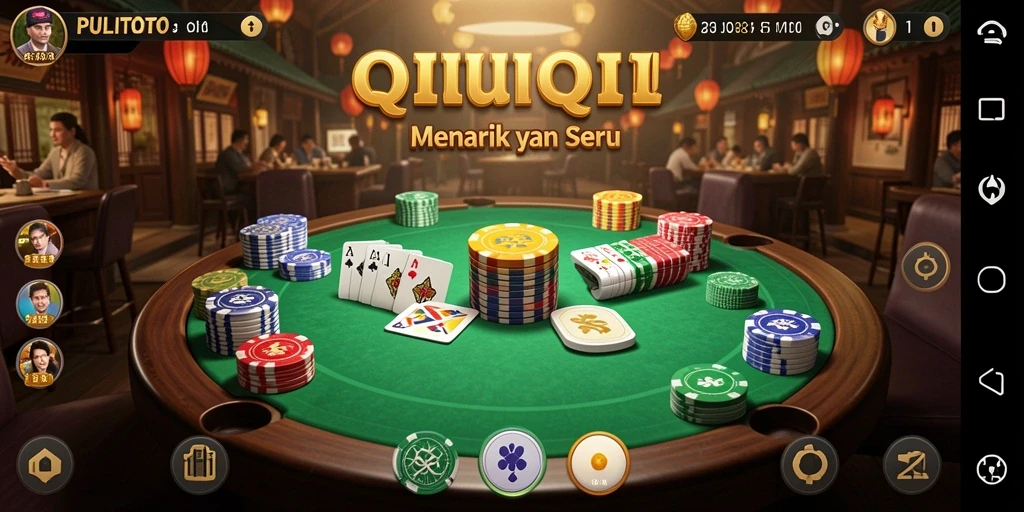 Tampilan gameplay QiuQiu yang seru di PULITOTO.
